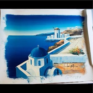 Painting from Santorini, Greece 🇬🇷